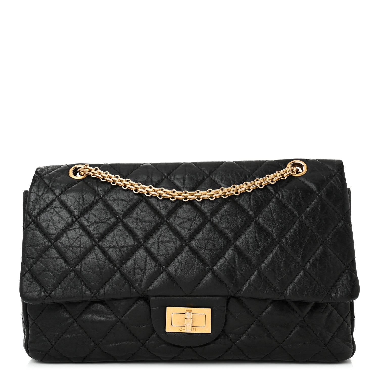 Chanel Aged Calfskin Quilted 2.55 Reissue 227 Flap Black 1 of 10