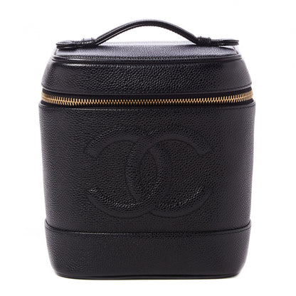 Chanel Caviar Vanity Cosmetic Case Black 1 of 8
