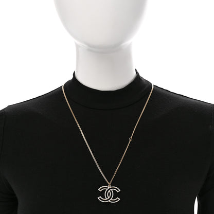 Chanel Crystal CC 100 Anniversary Necklace Gold 2 of 6