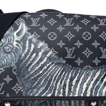 Louis Vuitton Savane Monogram Zebra Chapman Messenger GM Encre 7 of 9