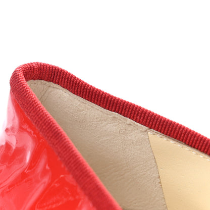 Chanel Patent CC Cap Toe Ballerina Flats 36.5 Red 10 of 10
