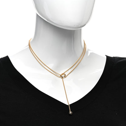 Cartier 18K Pink Yellow White Gold Baby Trinity Pampilles Necklace 2 of 4