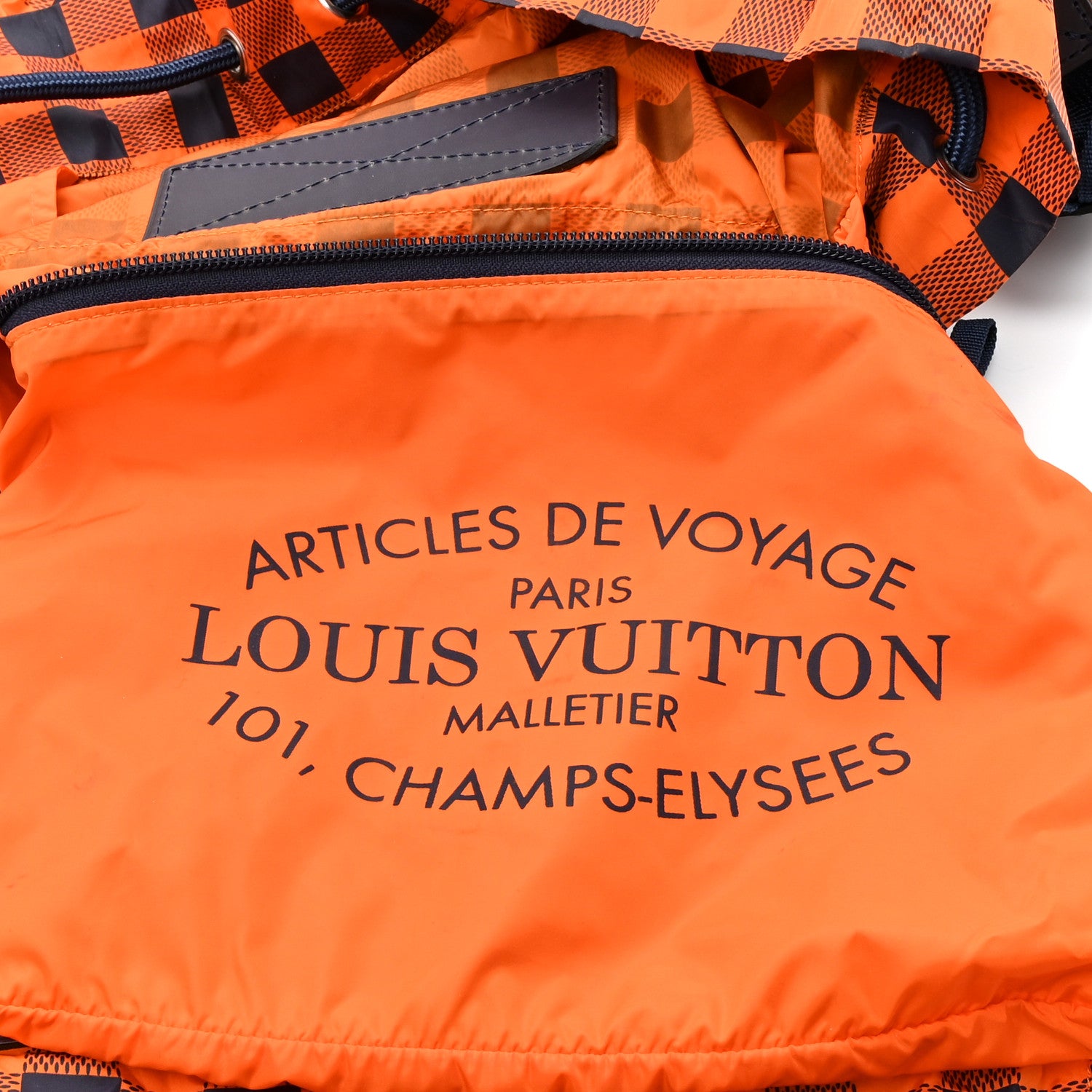 Louis Vuitton Nylon Damier Masai Adventure Practical Backpack Orange 6 of 9