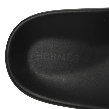 Hermes Velvet Womens Chypre Sandals 41 Black Vert Mousse 8 of 9