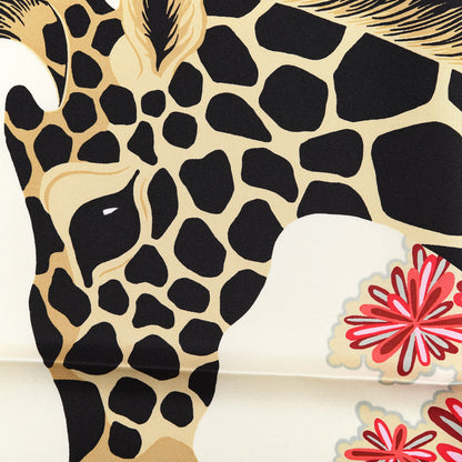 Hermes Silk The Three Graces Zoom Scarf 45 Creme Black Bleu Rogue 3 of 3