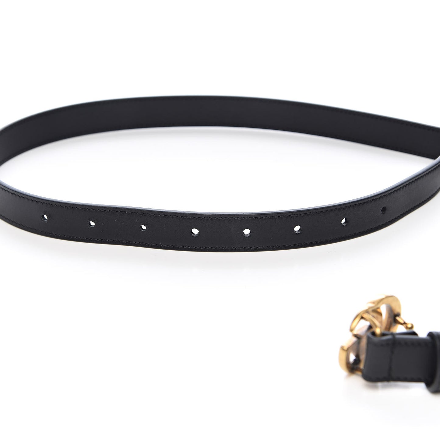 Calfskin Double G 20mm Belt 90 36 Black