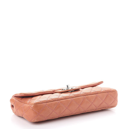 Chanel Lambskin Quilted East West Flap Pink 4 of 12