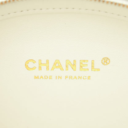 Chanel Embroidered Lambskin Chevron Quilted La Pausa Evening Bag White 6 of 10