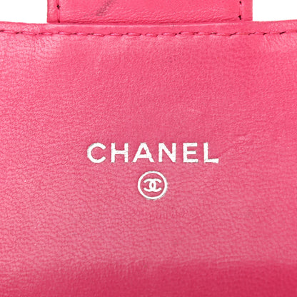Chanel Lambskin Quilted Small Flap Wallet Pink 6 of 18