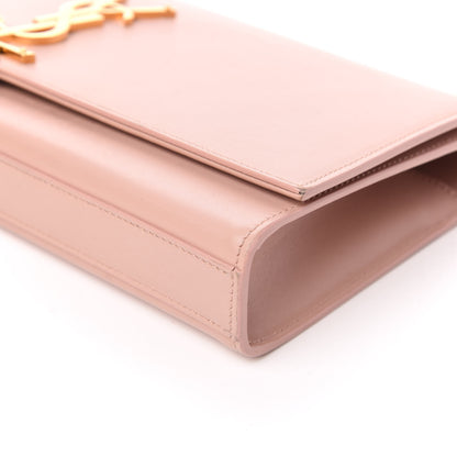 Saint Laurent Calfskin Classic Monogram Tassel Clutch Pale Blush 6 of 9