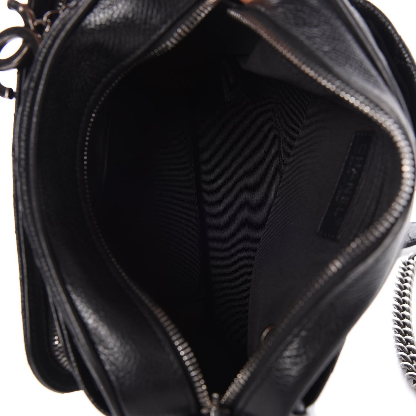Caviar Quilted Medium Business Trip Camera Bag Black