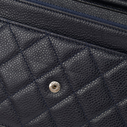 Chanel Caviar Quilted Wallet On Chain WOC Navy Blue 11 of 13