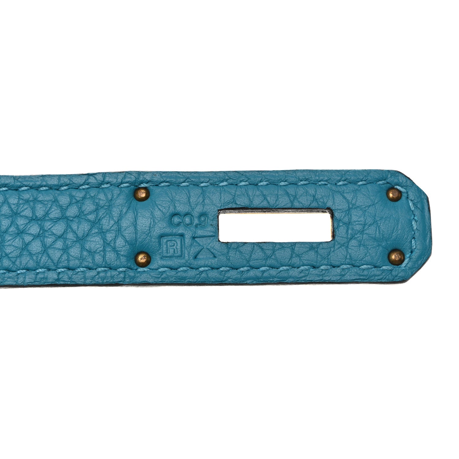 Hermes Taurillon Clemence Birkin 30 Turquoise 7 of 12