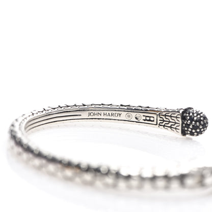 John Hardy Sterling Silver Black Sapphire Dot Cuff Bracelet 4 of 4