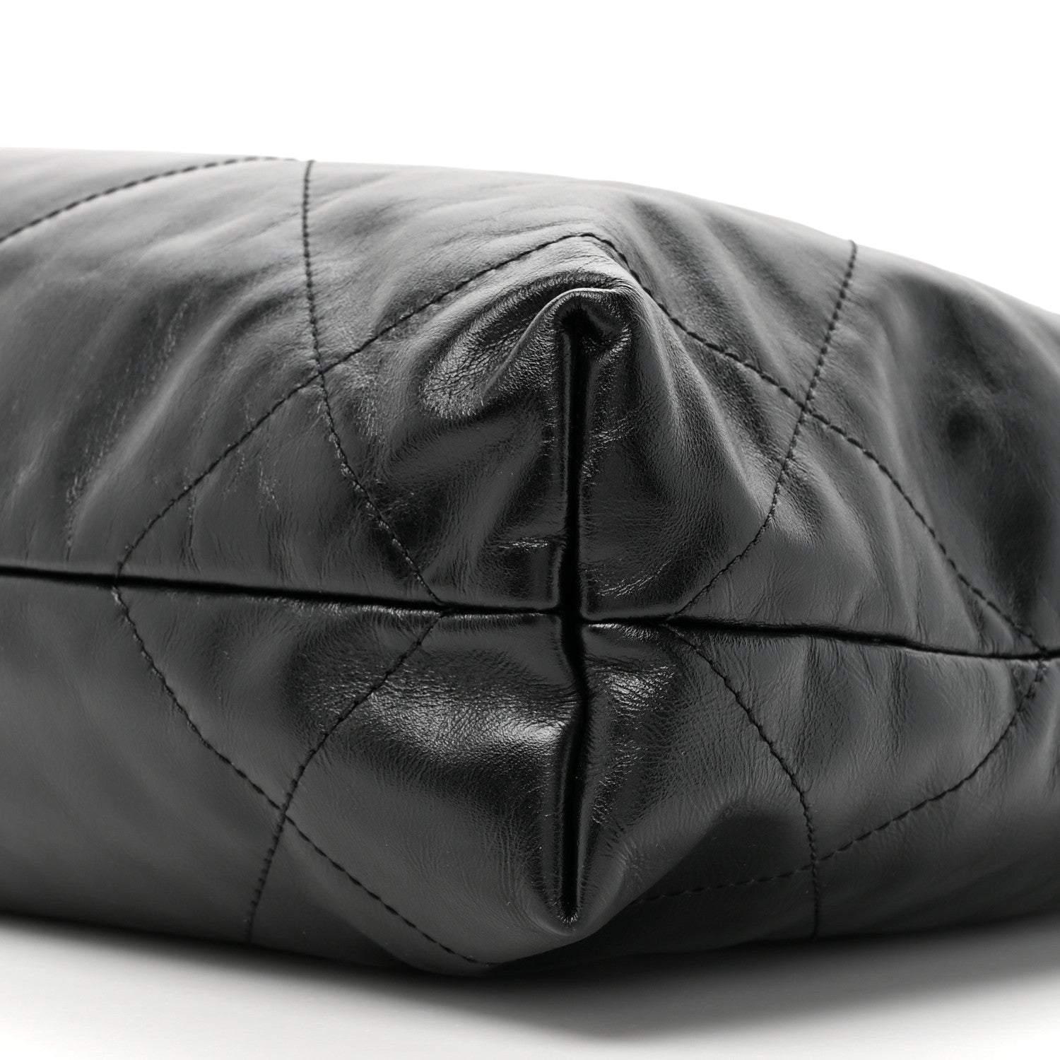 Chanel Shiny Calfskin Quilted Small Chanel 22 So Black 11 of 12