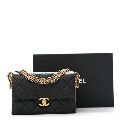 Chanel Calfskin Quilted Mini Chain Strap Flap Black 15 of 15