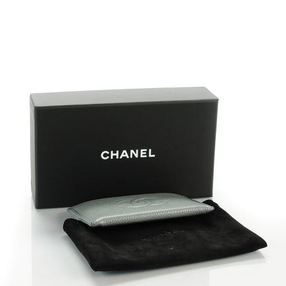 Chanel Caviar Timeless CC Card Holder Grey 5 of 8
