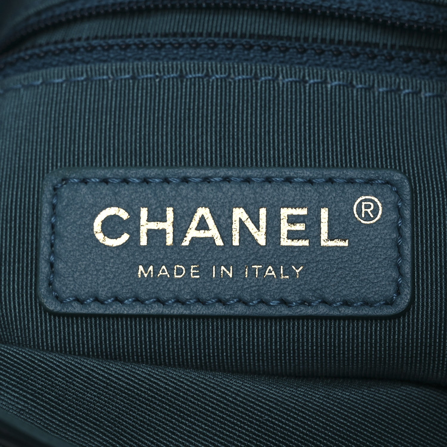 Chanel Suede Quilted Fringe CC Chain Bucket Drawstring Bag Blue 6 of 11