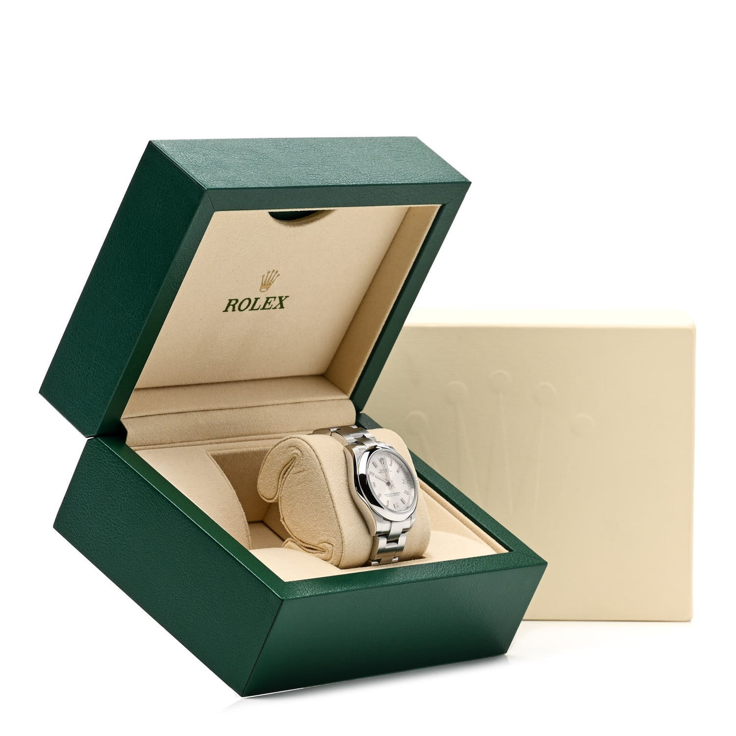 Stainless Steel 31mm Oyster Perpetual Watch Pink Index 177200