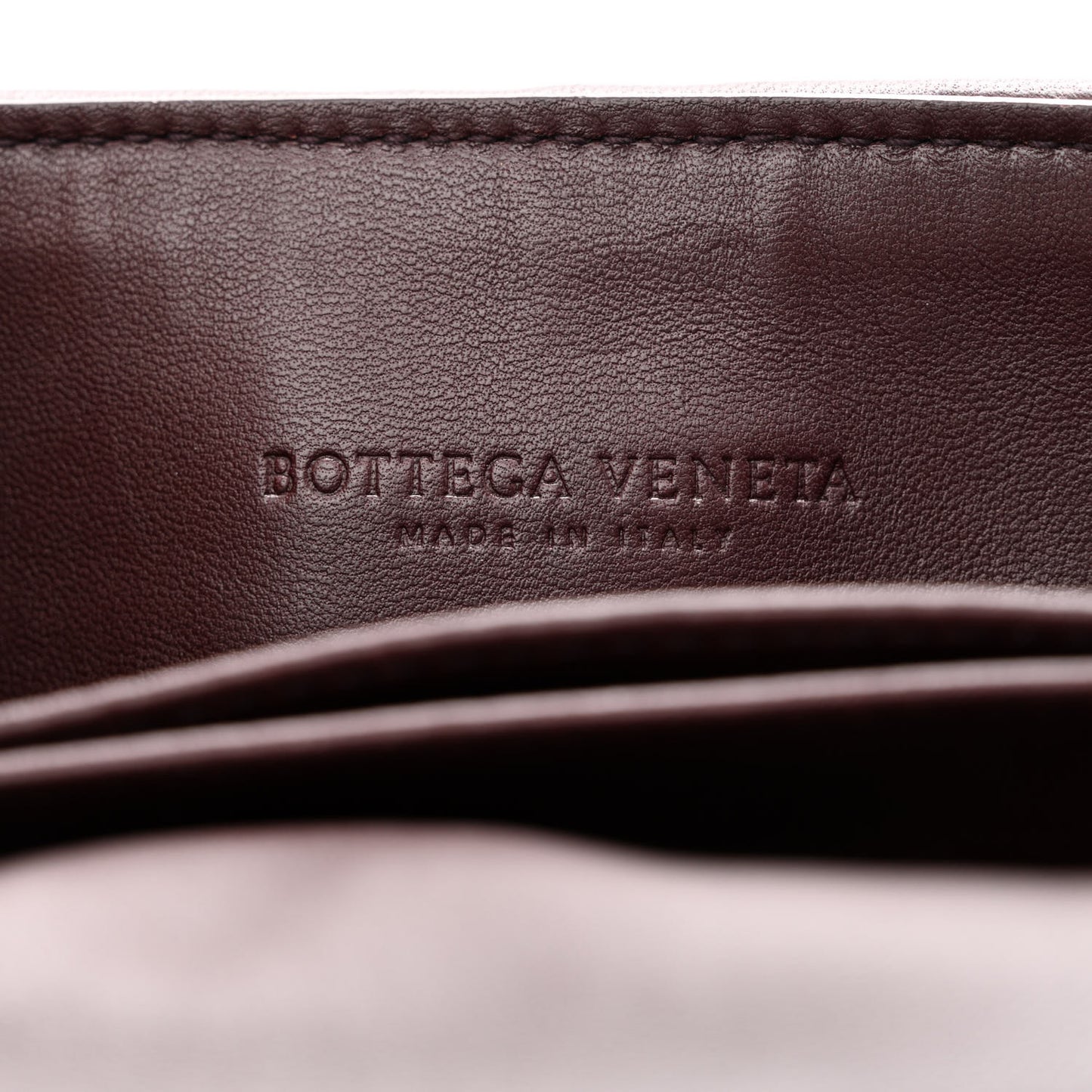 Nappa Intrecciato Baby Olimpia Shoulder Bag Dark Barolo