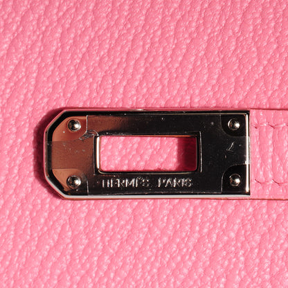 Hermes Chevre Mysore Kelly Longue Wallet Rose Confetti 12 of 17