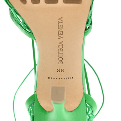 Bottega Veneta Mesh Nappa Stretch Ankle Tie 90mm Sandals 38 Grass 7 of 7