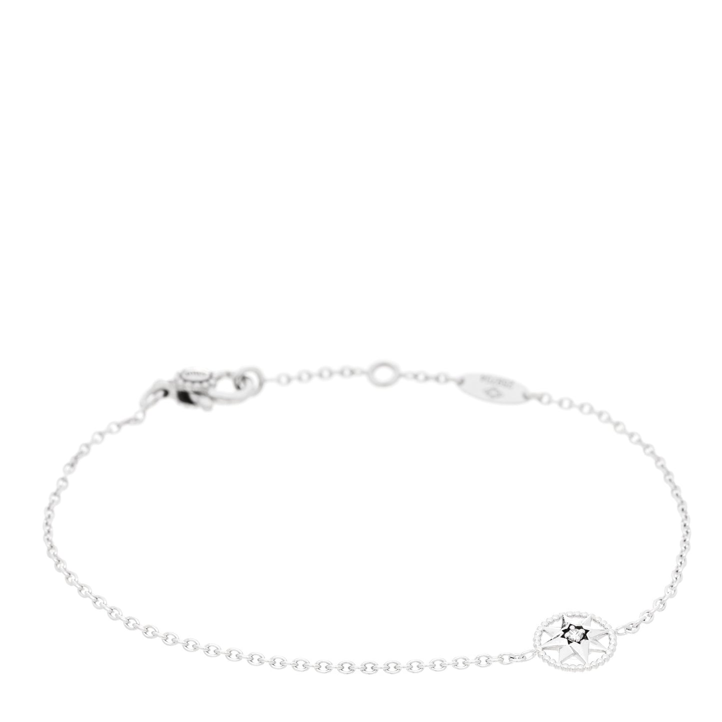18K White Gold Diamond XS Rose Des Vents Bracelet