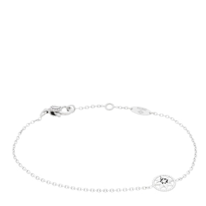 Christian Dior 18K White Gold Diamond XS Rose Des Vents Bracelet 1 of 6