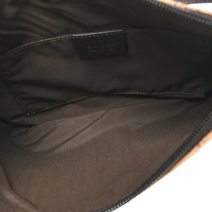 Gucci Denim Monogram Pochette Brown 5 of 11