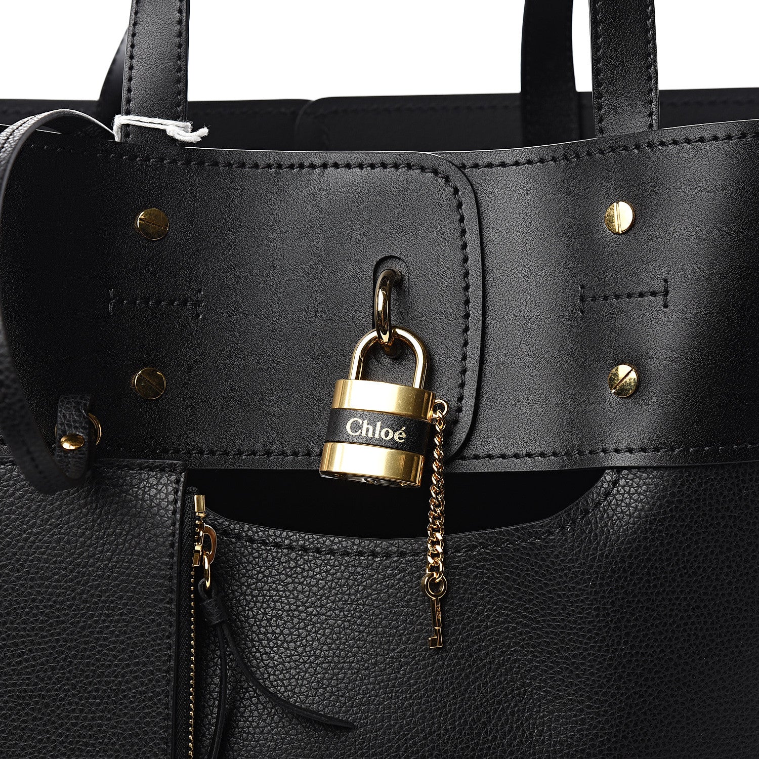 Chloe Smooth Grained Calfskin Medium Aby Tote Black 7 of 9
