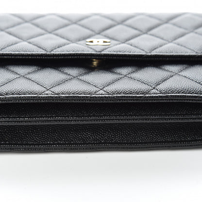 Chanel Caviar Quilted Square Wallet On Chain WOC Black 12 of 12