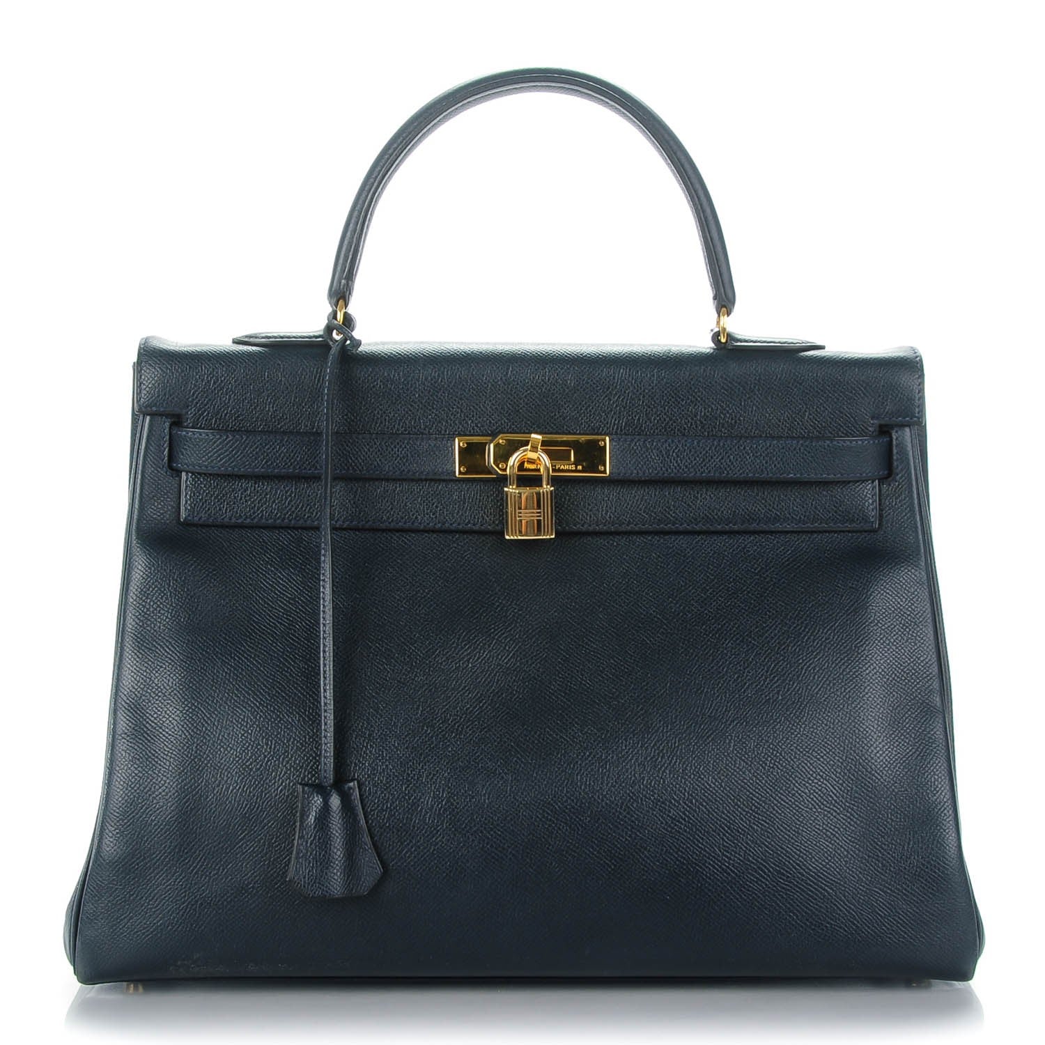 Hermes Courchevel Kelly Retourne 35 Bleu Marine 1 of 27