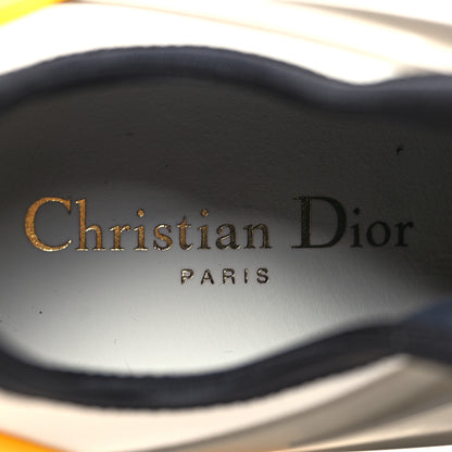Christian Dior Neoprene Rubber Womens D-Connect Sneakers 39 White Grey 7 of 9