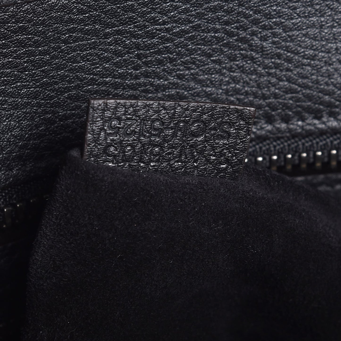 Drummed Calfskin Micro Luggage Black