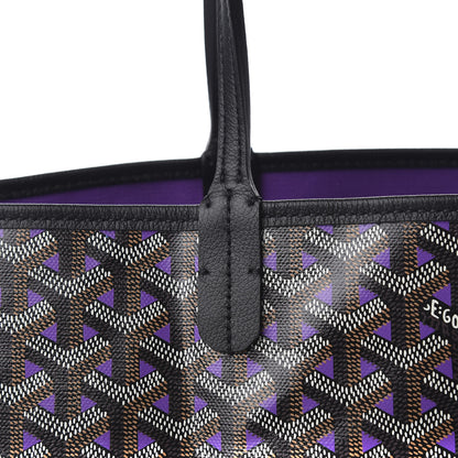 Goyard Goyardine Saint Louis Claire Voie PM Black Violet 9 of 9