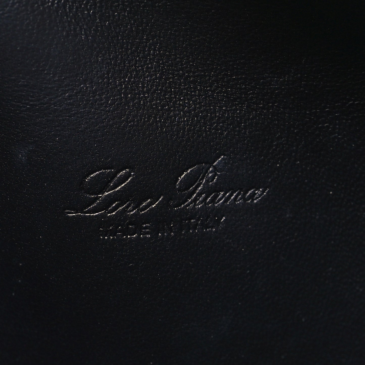 Grained Calfskin L19 Extra Pocket Pouch Navy