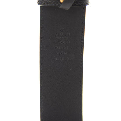 Gucci Textured Calfskin Double G 40mm Belt 85 34 Black 4 of 4