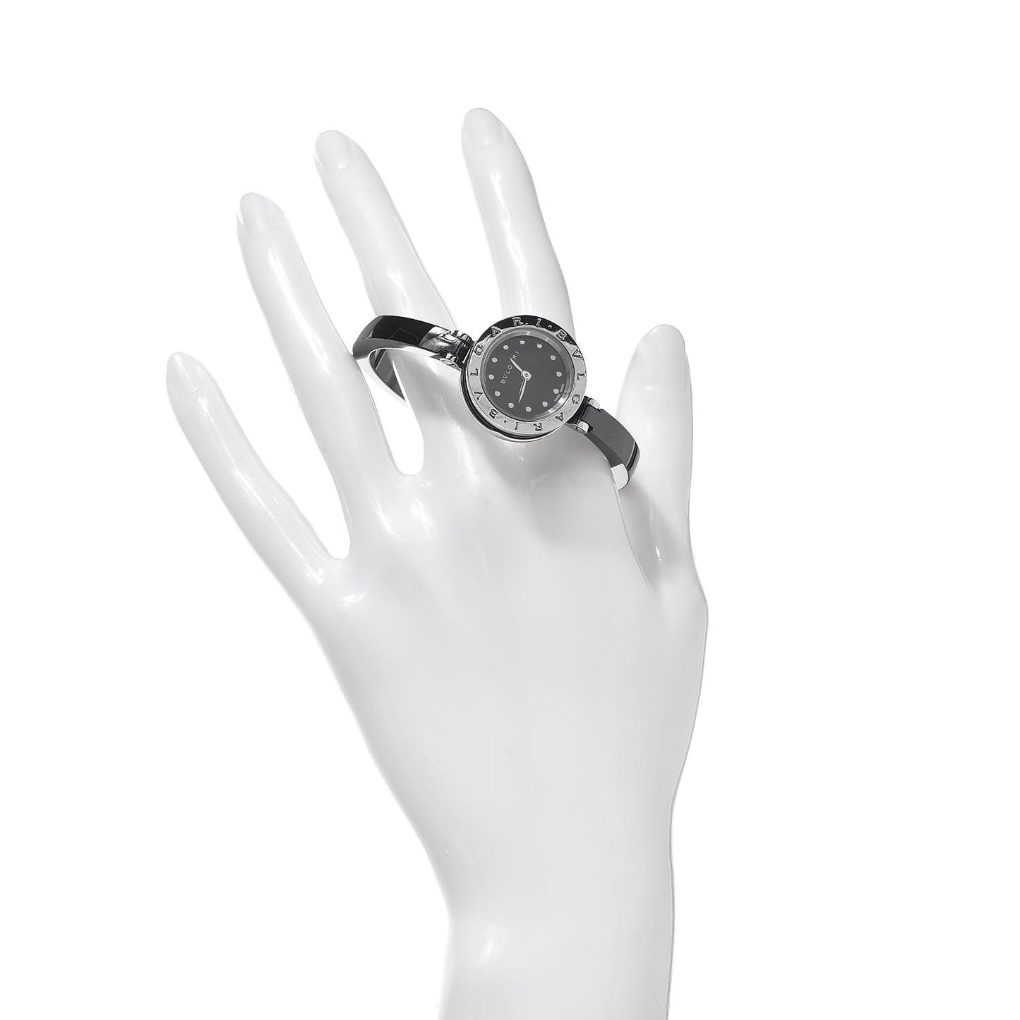 Stainless Steel Ceramic 23mm B.zero1 Quartz Watch Black