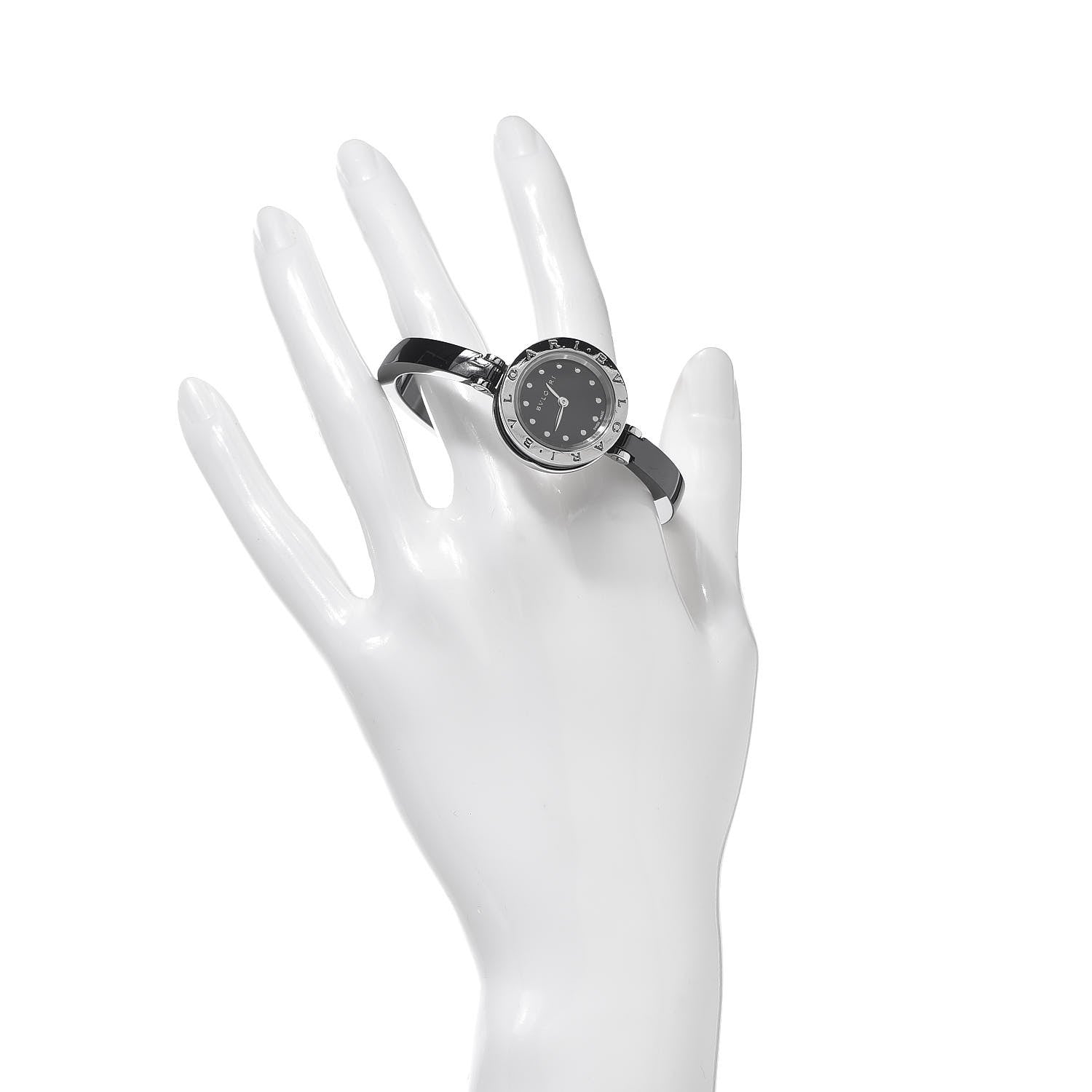Bulgari Stainless Steel Ceramic 23mm B.zero1 Quartz Watch Black 2 of 5