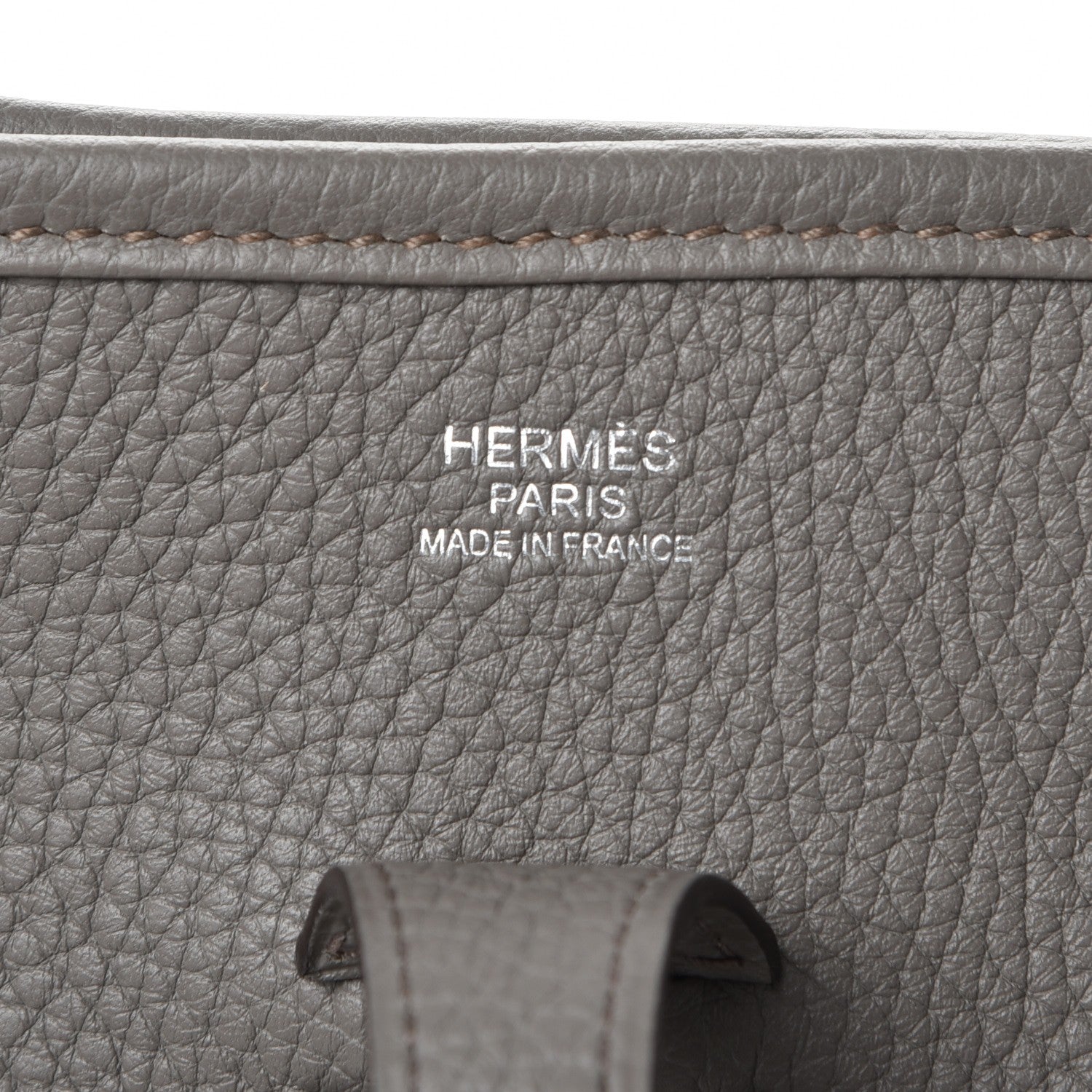 Hermes Taurillon Clemence Evelyne III PM Etain 6 of 8