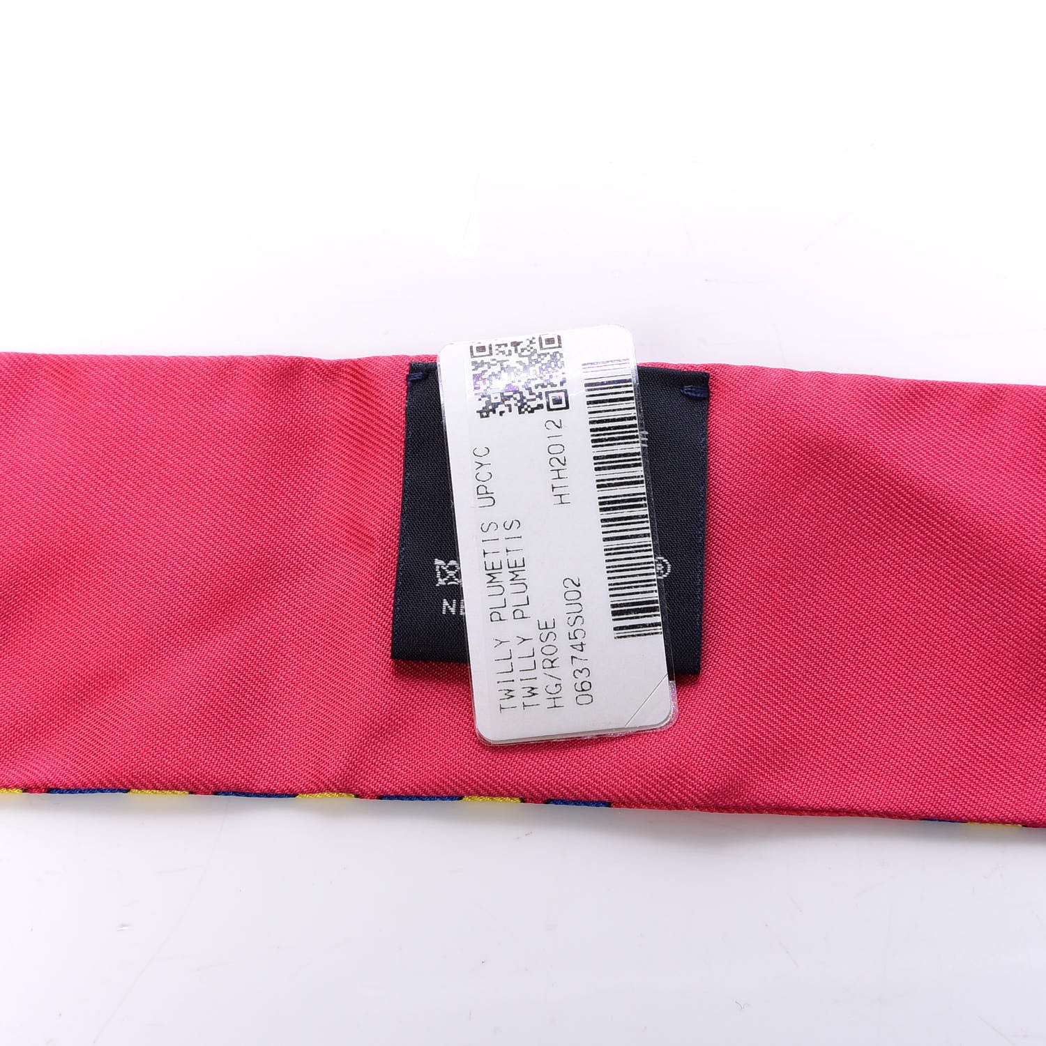 Hermes Silk Plumetis Twilly Rose 3 of 3