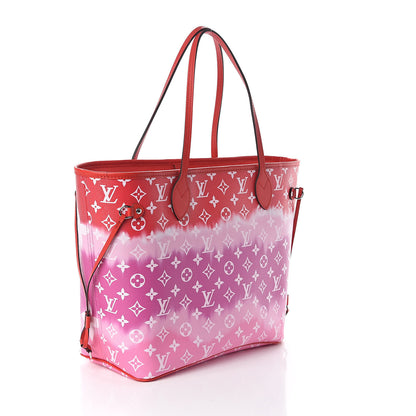 Louis Vuitton Monogram Escale Neverfull MM Rouge 3 of 10