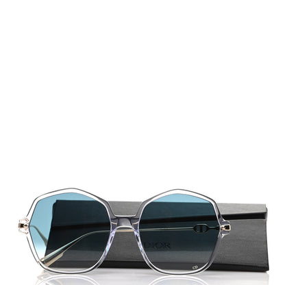 Christian Dior Acetate Metal Diorlink 2 Sunglasses Blue Gold 8 of 8
