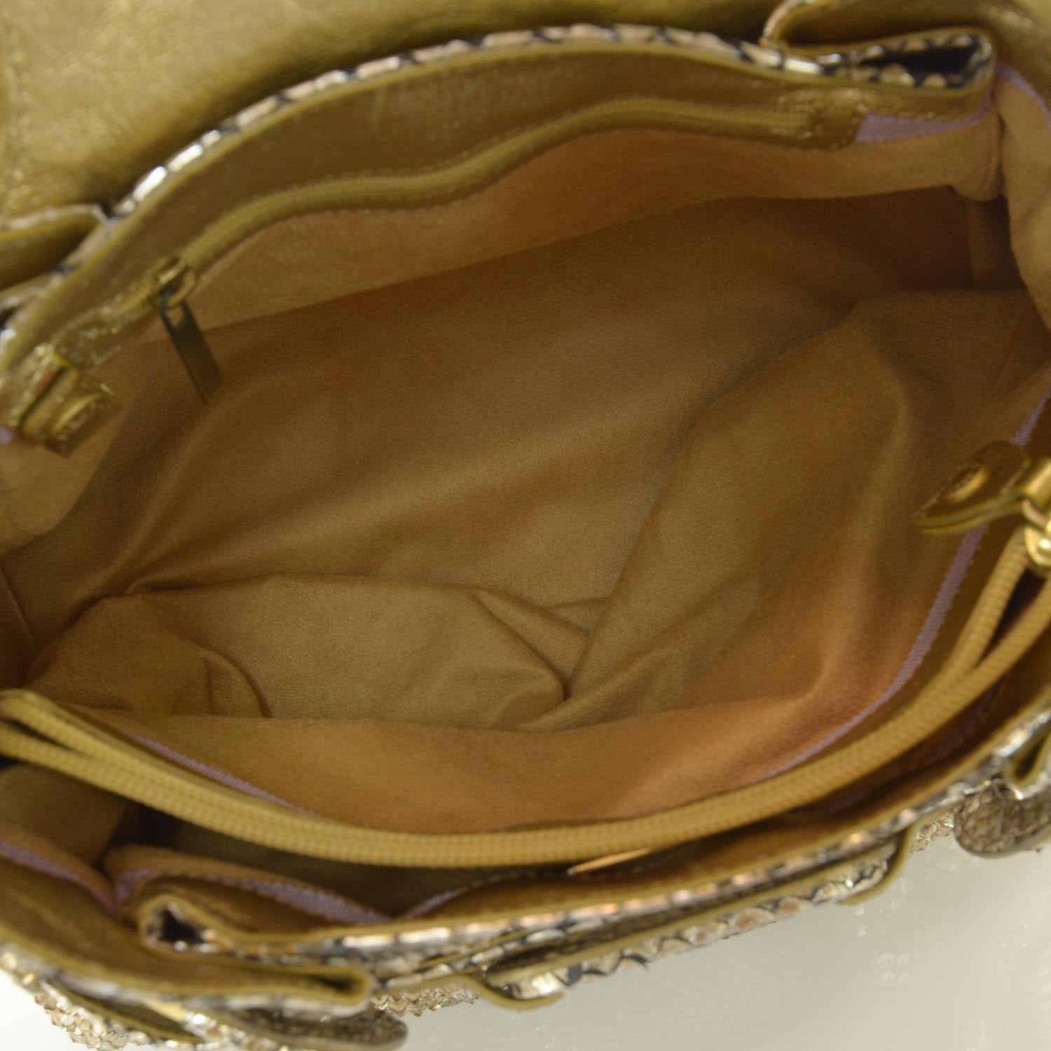 Jimmy Choo Python Tulita Gold 6 of 6