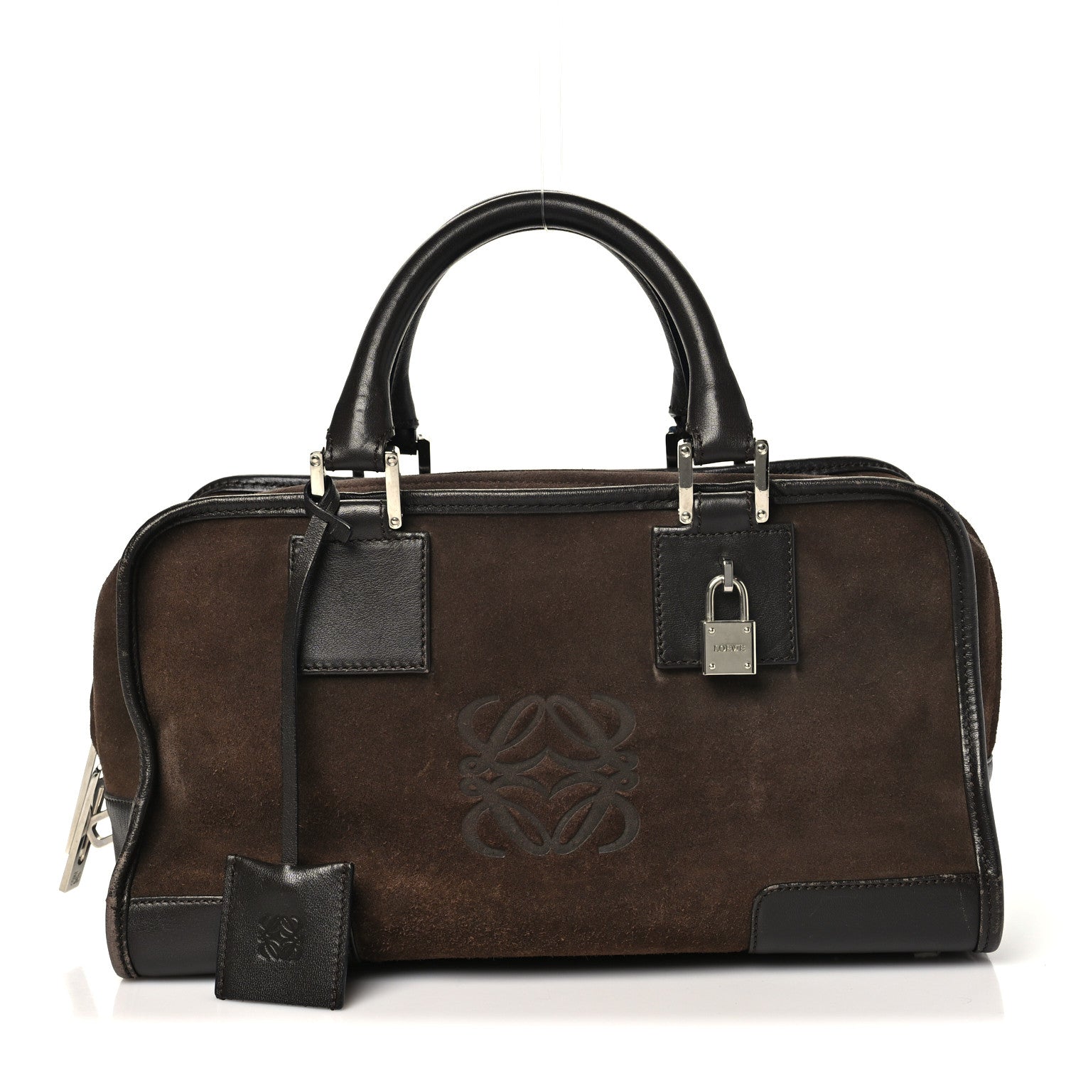 Loewe Suede Calfskin Amazona 28 Dark Chestnut 1 of 12