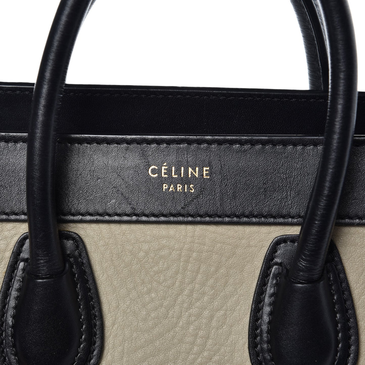 Bullhide Calfskin Nano Tri-Color Luggage Light Taupe