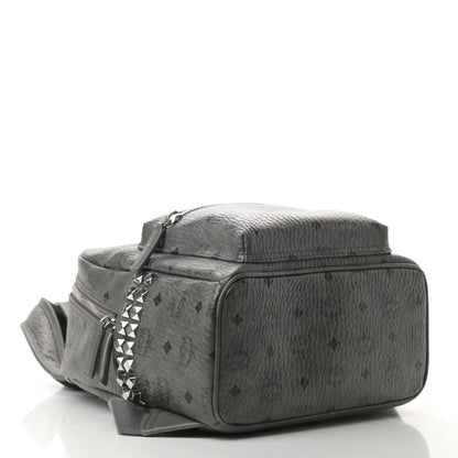MCM Visetos Small Side Stud Stark Backpack Phantom Grey 4 of 14