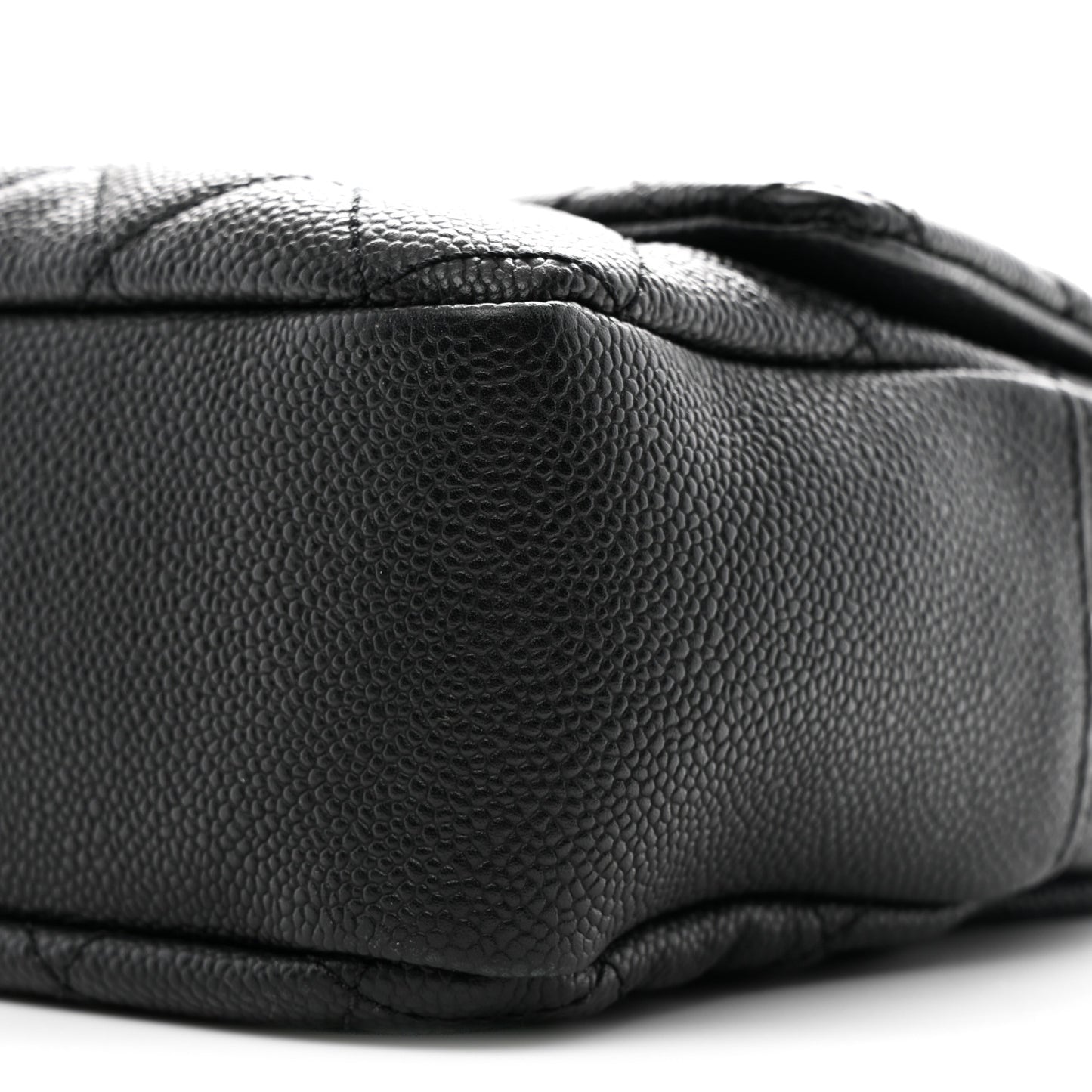 Caviar Quilted Jumbo Easy Flap Black