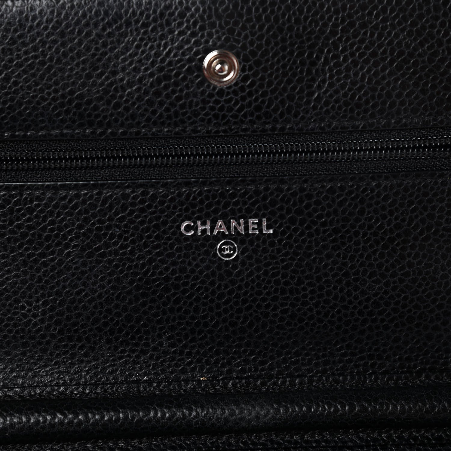 Chanel Caviar Quilted Wallet On Chain WOC Black 6 of 10