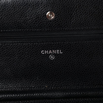 Chanel Caviar Quilted Wallet On Chain WOC Black 6 of 10